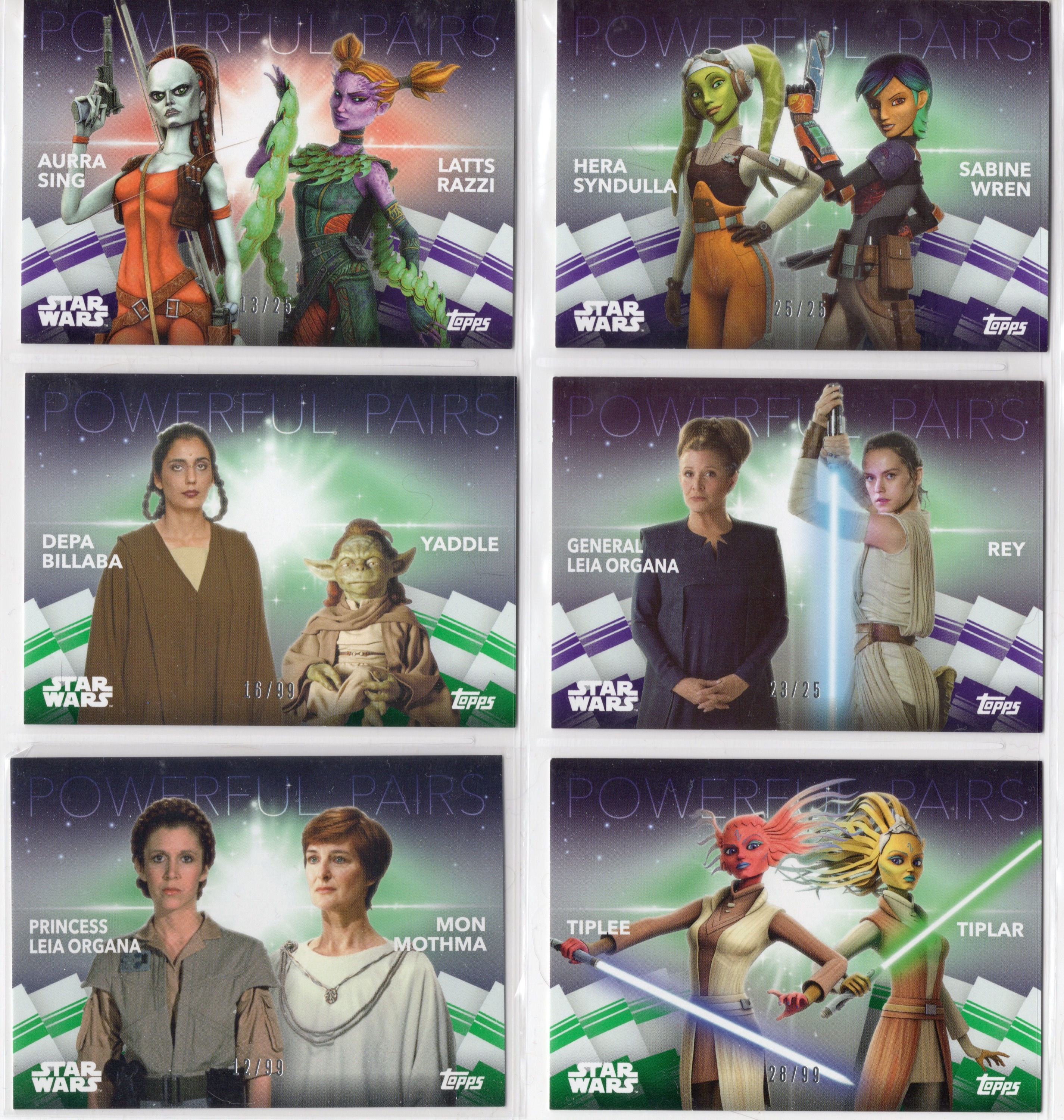 2020 Women of Star Wars Powerful Pairs Numbered - Send us your want list