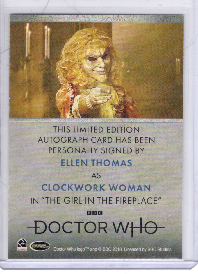 Thumbnail: Dr. Who 1-4 Bordered Autograph Card Ellen Thomas