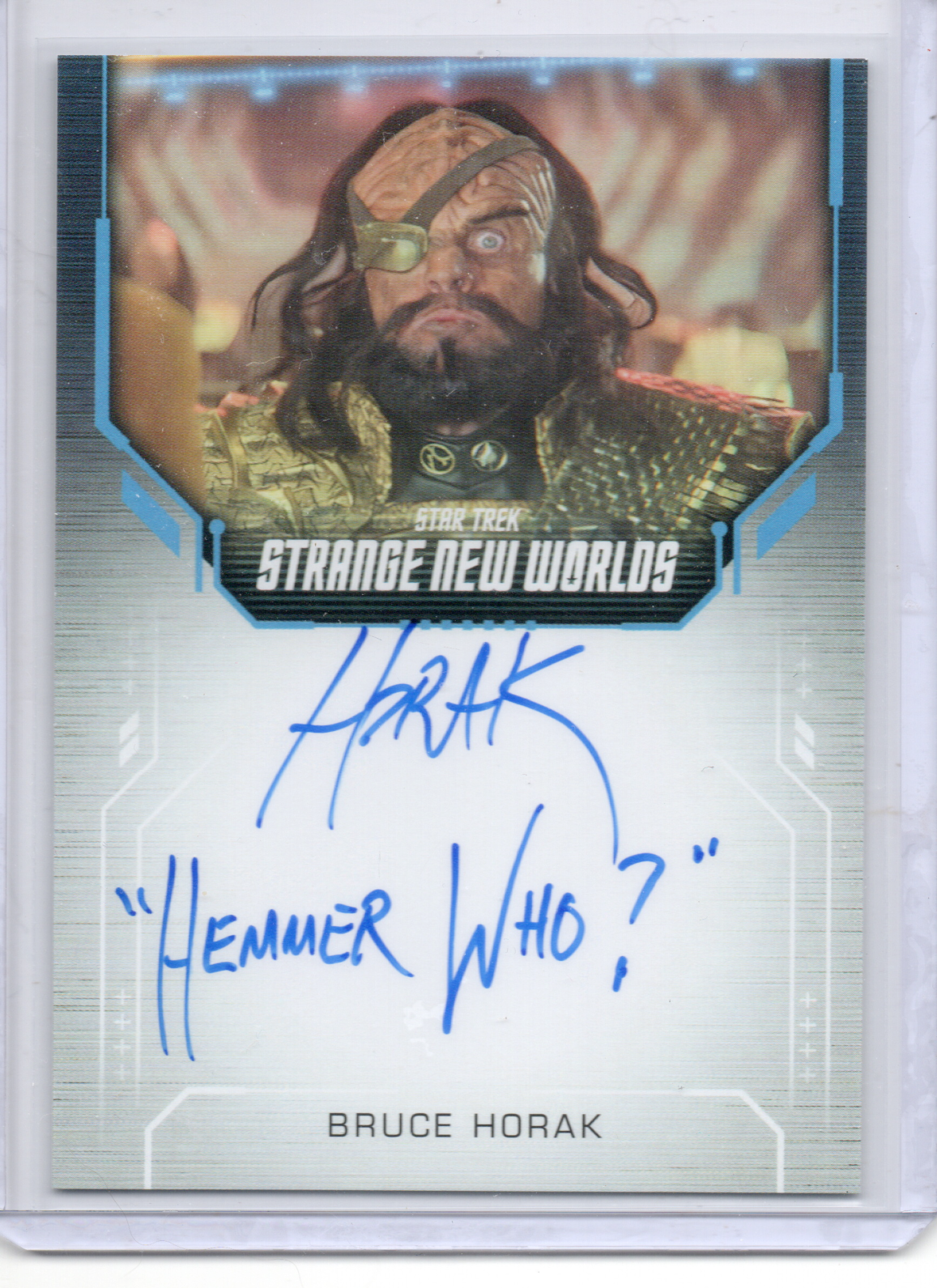 SNW Season 2 Bruce Horak as Garkog inscription autograph card