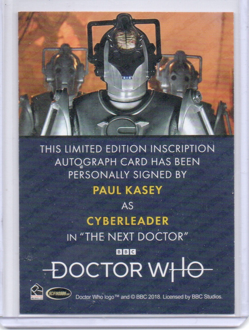Thumbnail: S1-4 Paul Kasey as Cyberleader Inscription autograph card