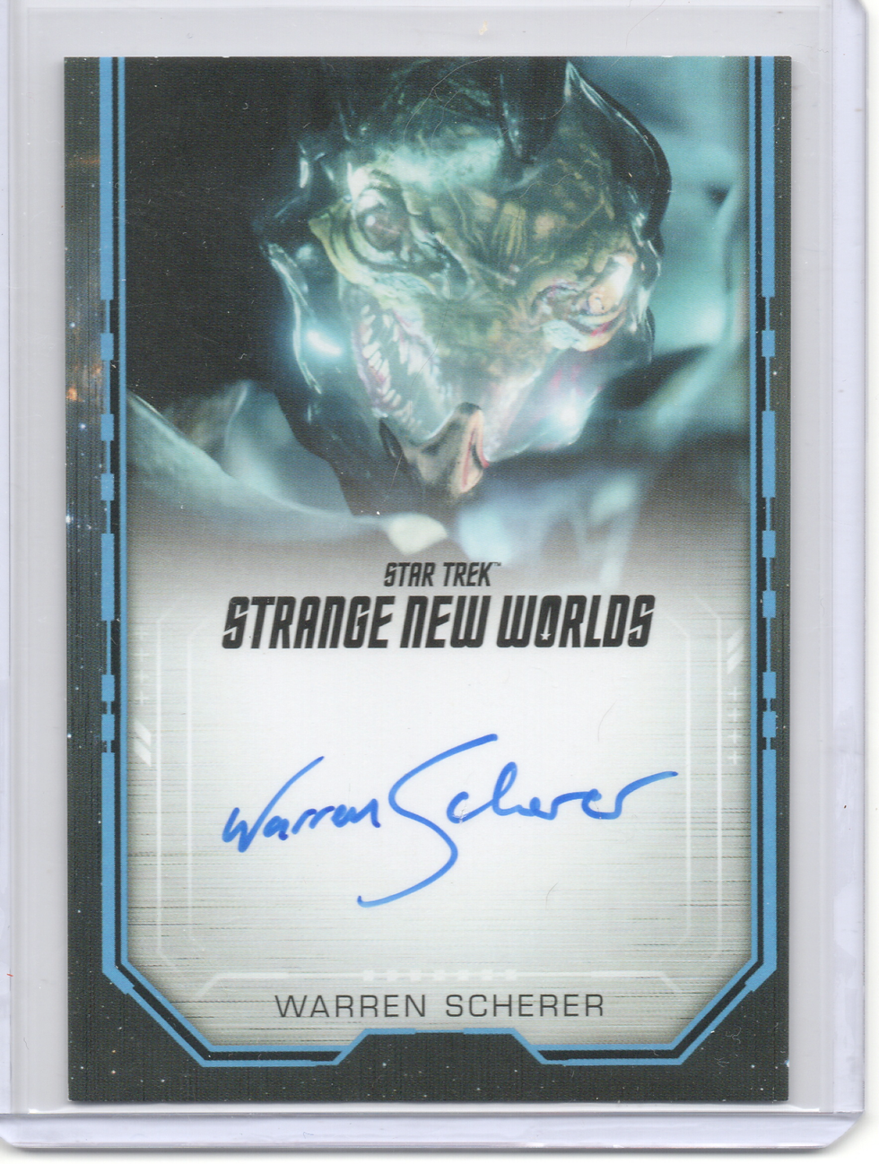 SNW Season 2 Warren Scherer bordered autograph card