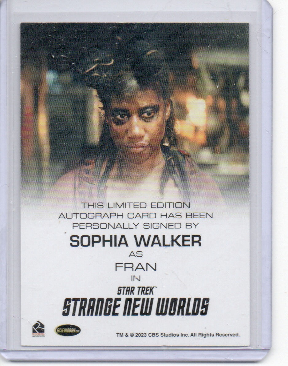 Thumbnail: Strange New Worlds S1 Sophia Bush autograph card FB