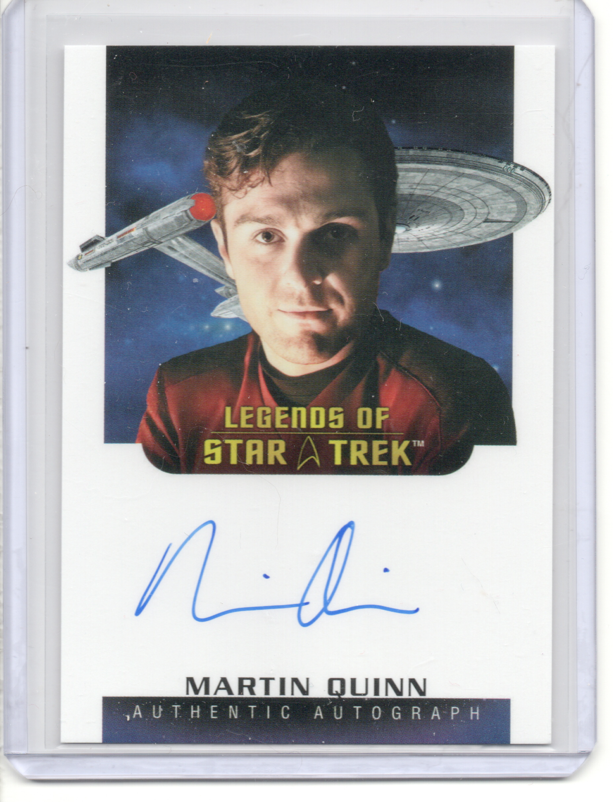 ST Connections Legends of Star Trek LA 53 Martin Quinn Autograph Card