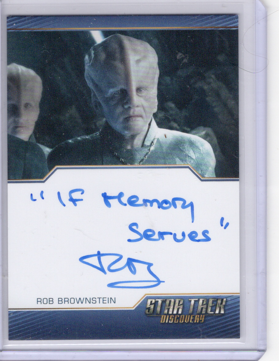 Discovery Season 2 Inscription autograph card Rob Brownstein
