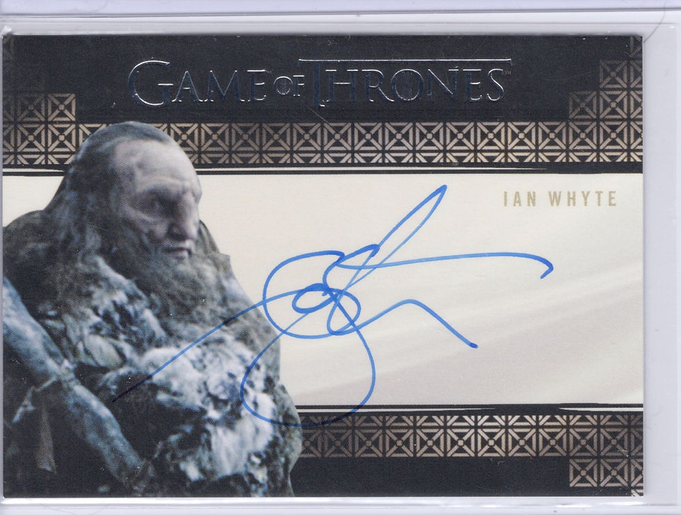 Iron Anniversary Valyrian Steel Ian Whyte autograph card