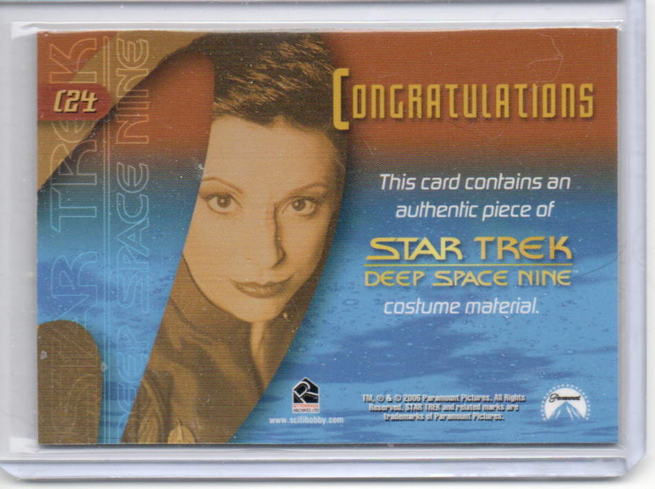 Thumbnail: ST DS9 Major Kira Nerys Costume card - part of sleeve?