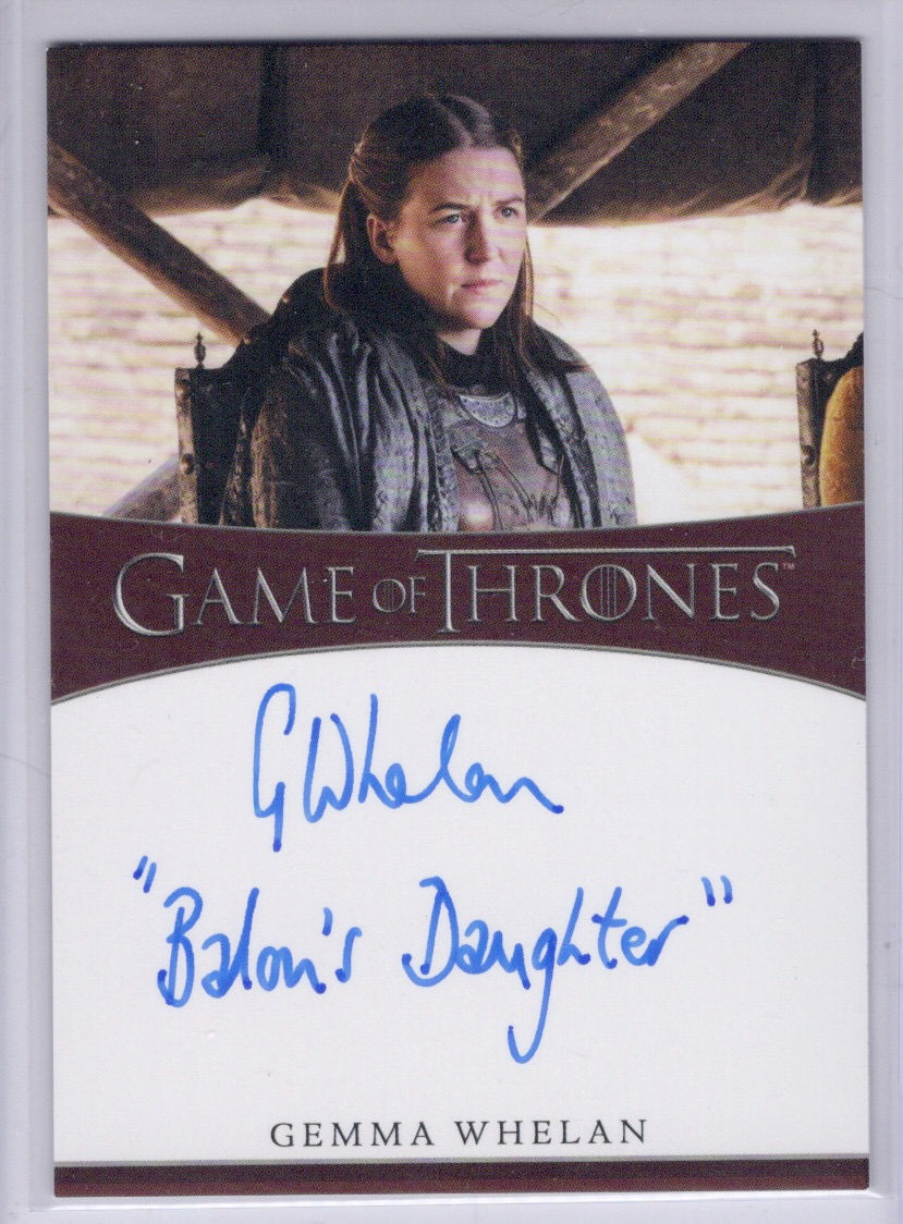 Iron Anniversary Gemma Whalen autograph inscription card