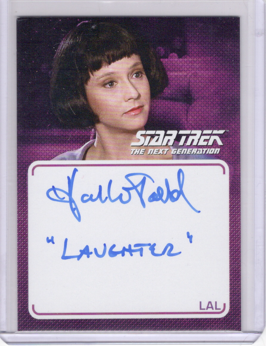 TNG Archives & Inscriptions Hallie Todd autograph card