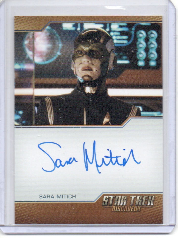 S1 Sara Mitich as Airiam Bordered autograph card
