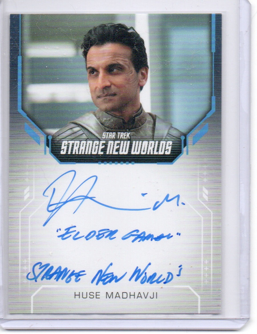 Huse Madhavji inscription autograph card 11-25