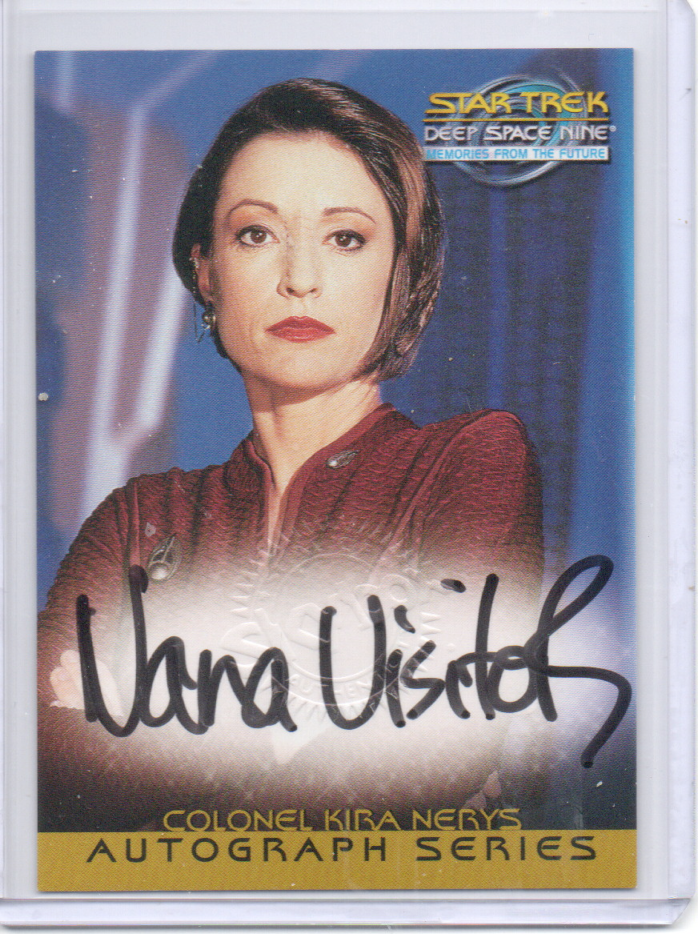 ST DS9 Memories From The Future Nana Visitor autograph