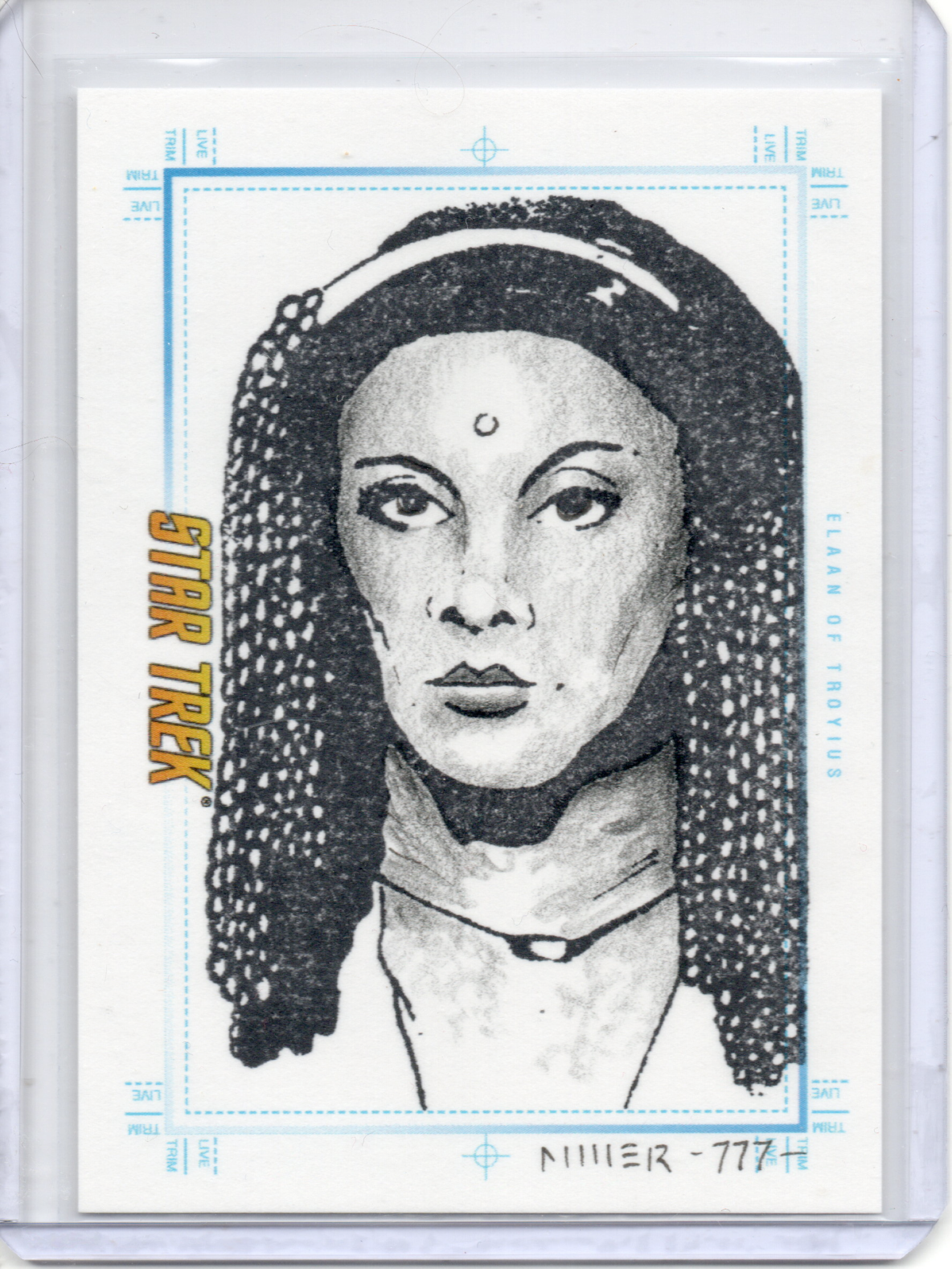 ST TOS Portfolio Prints sketch card - Elaan of Troyius