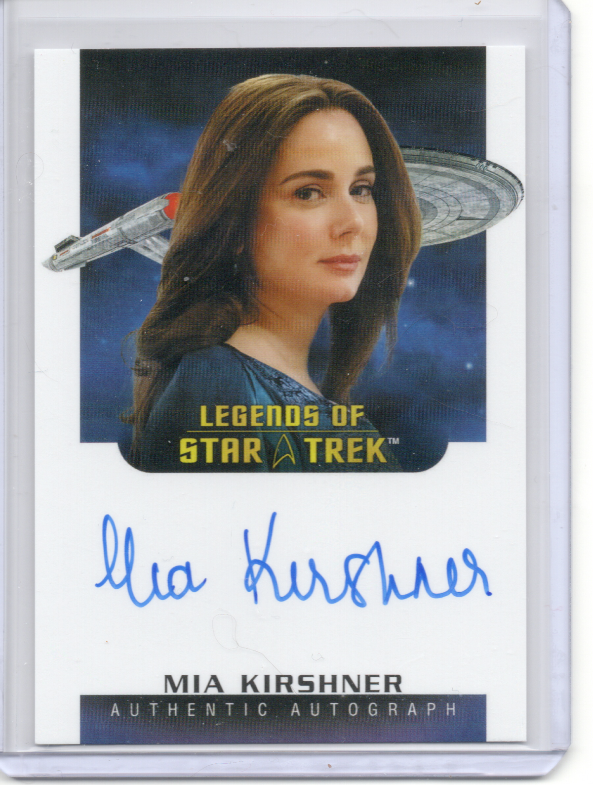 ST Connections Legends of Star Trek LA49 Mia Kirshner autograph card