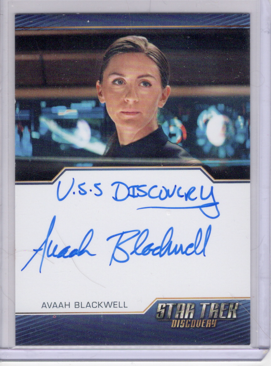 Avaah Blackwell inscription autograph card
