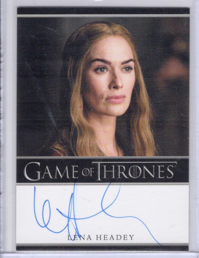 Lena  Headey as Cersei Season 3 autograph card - bordered