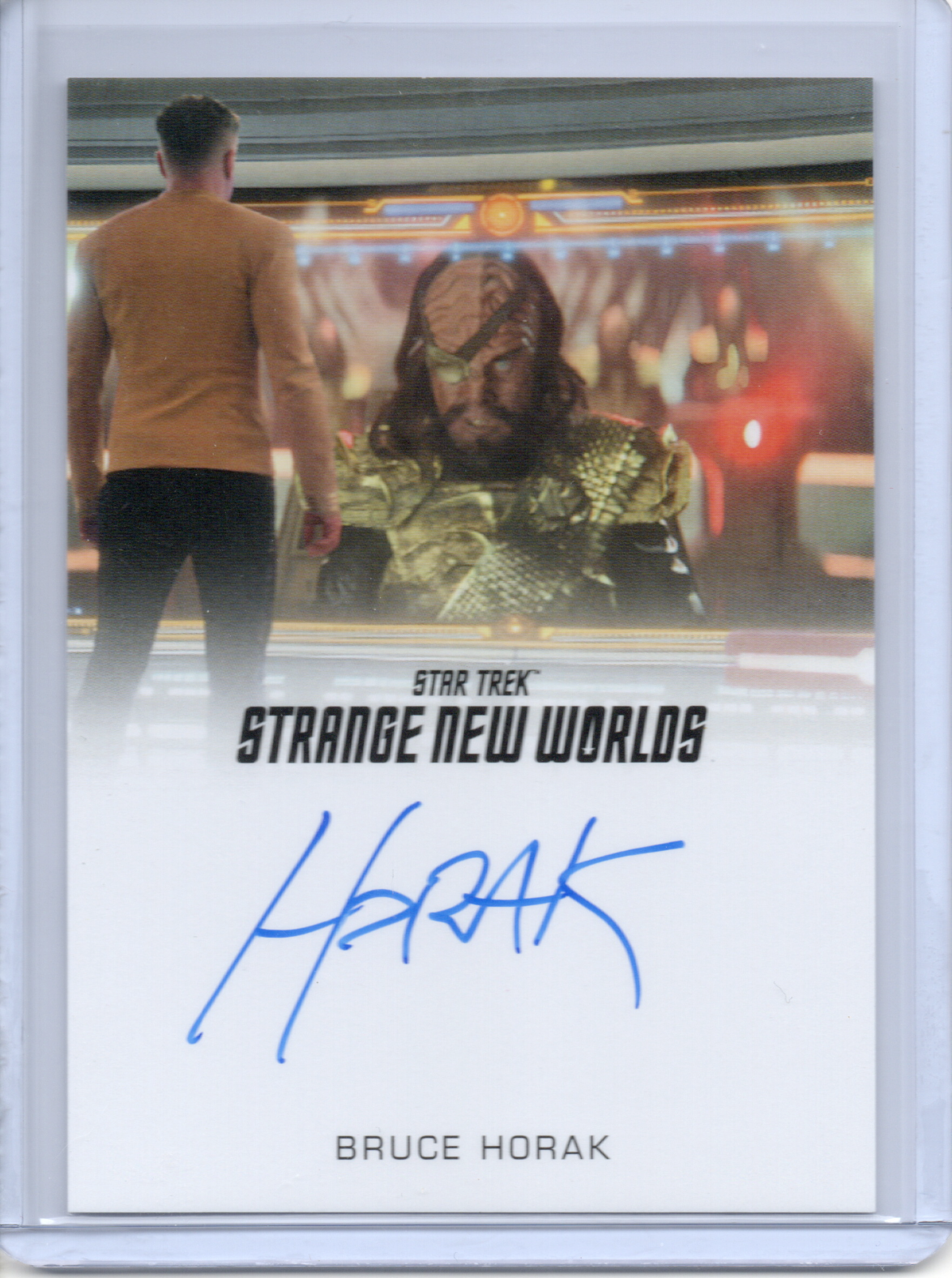 SNW Season 2 Bruce Horak as Klingon full bleed auto card