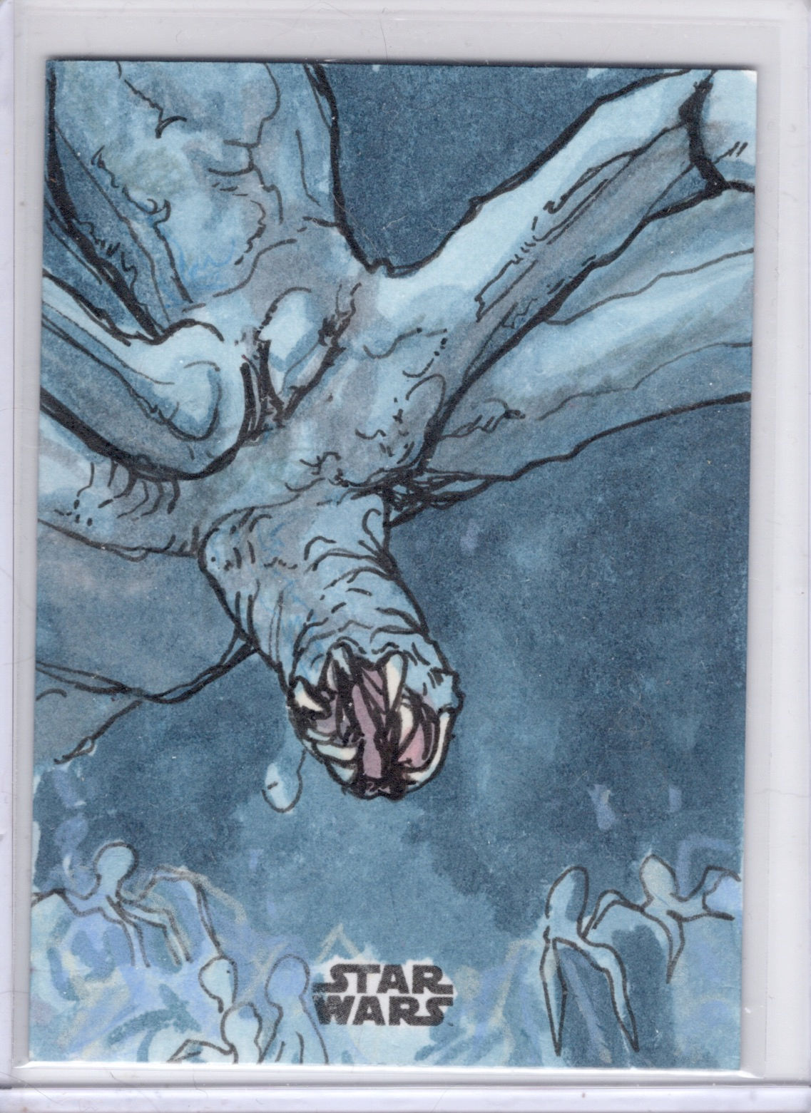 “Spider Monster”sketch card by Michael Munshaw