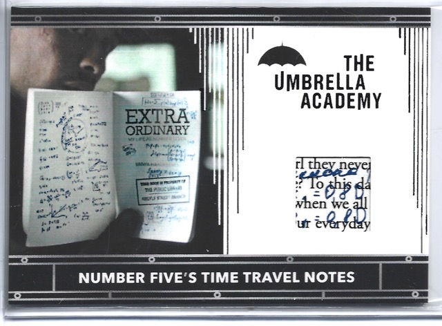 Relic Card RC11 - Number Five’s Time Travel Notes