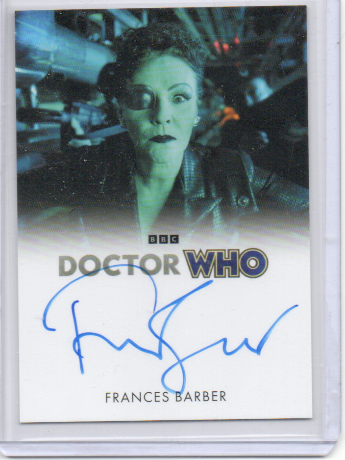 Dr. Who 5-7 Frances Barber Full Bleed autograph card