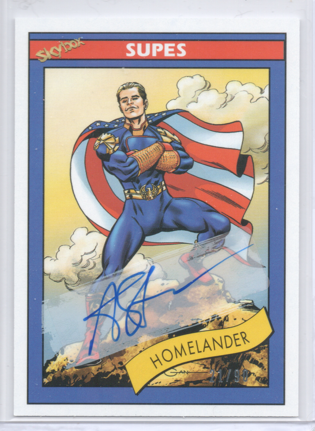 The Boys Antony Starr as Homelander retro numbered autograph card