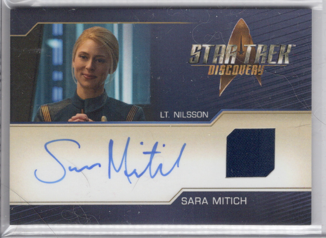 S3 Sara Mitich autographed relic card