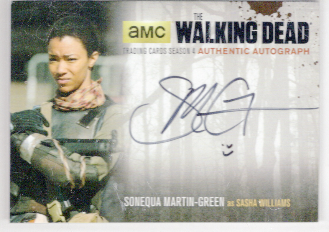 Walking Dead Sonequa Martin-Green autograph card