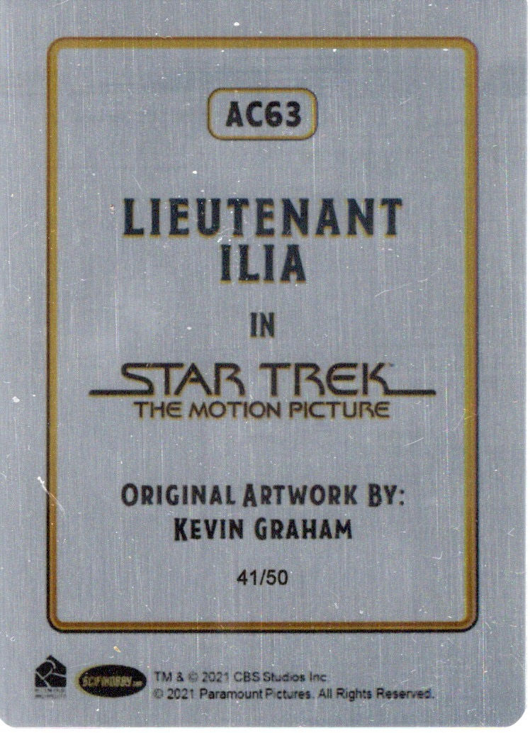 Thumbnail: Lt. Ilia AC 63 Starfleet's Finest Painted Portrait Metal Cards