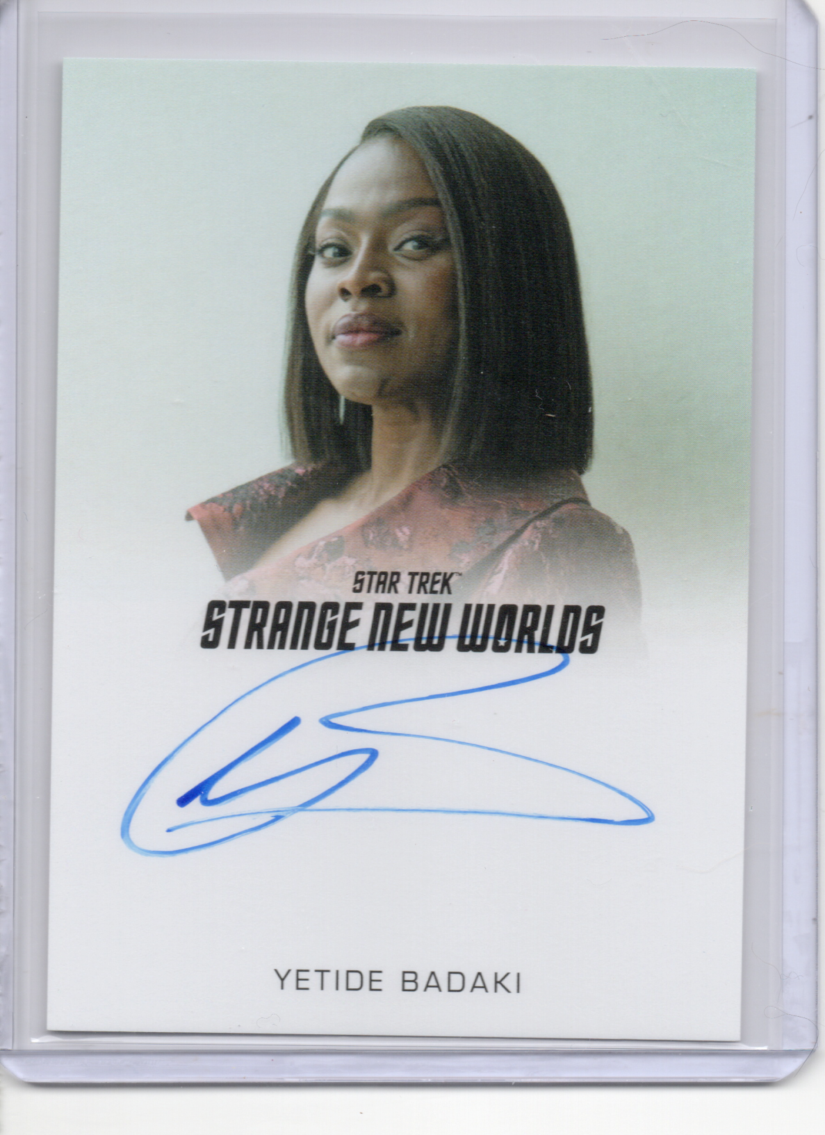 SNW Season 2 Yetide Badaki full bleed autograph card