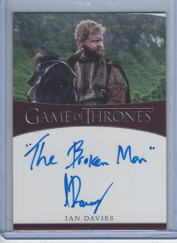 The Complete Series Inscription Autograph Card Ian Davies Card B
