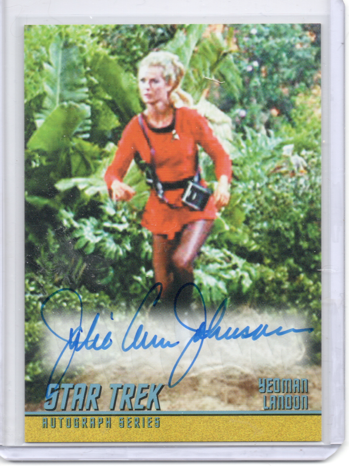 ST TOS Julie Ann Johnson autograph card(from The Apple)