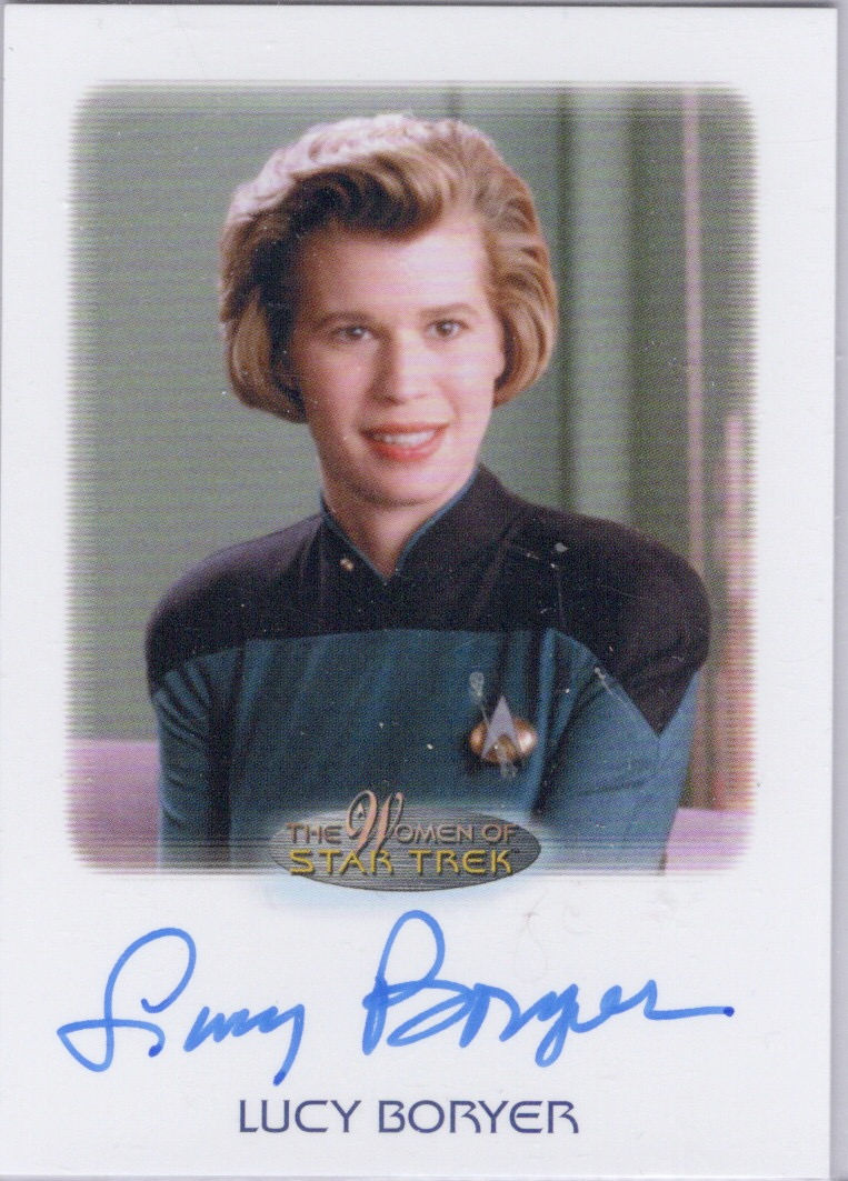 Lucy Boryer autograph card - Very Limited