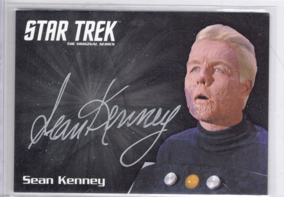 ST TOS Sean Kenney Silver autograph card - as Captain Pike