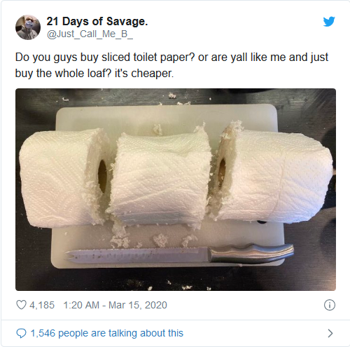 Coronavirus Toilet Paper Joke