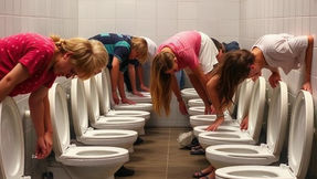 Toilet Drinking Contest Leaves the Internet Scratching Its Head