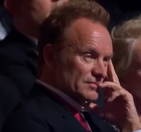 Awkward Photo Of Sting As His Song Is Murdered
