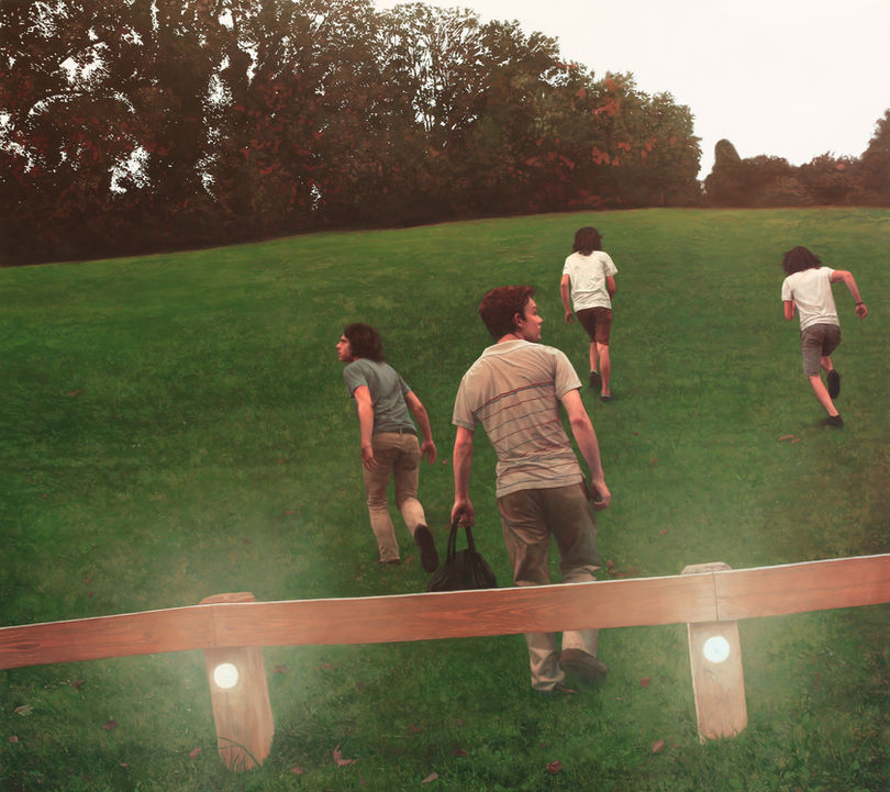 Reflectors, Oil on Panel, 32” x 36”