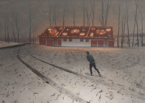 Departure, Oil on Panel, 27” x 38”