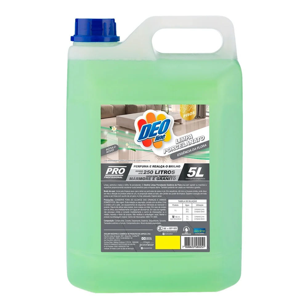 Limpa piso porcelanato Deoline