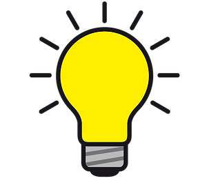 Eine Glphbirne als Symbol für eine Idee