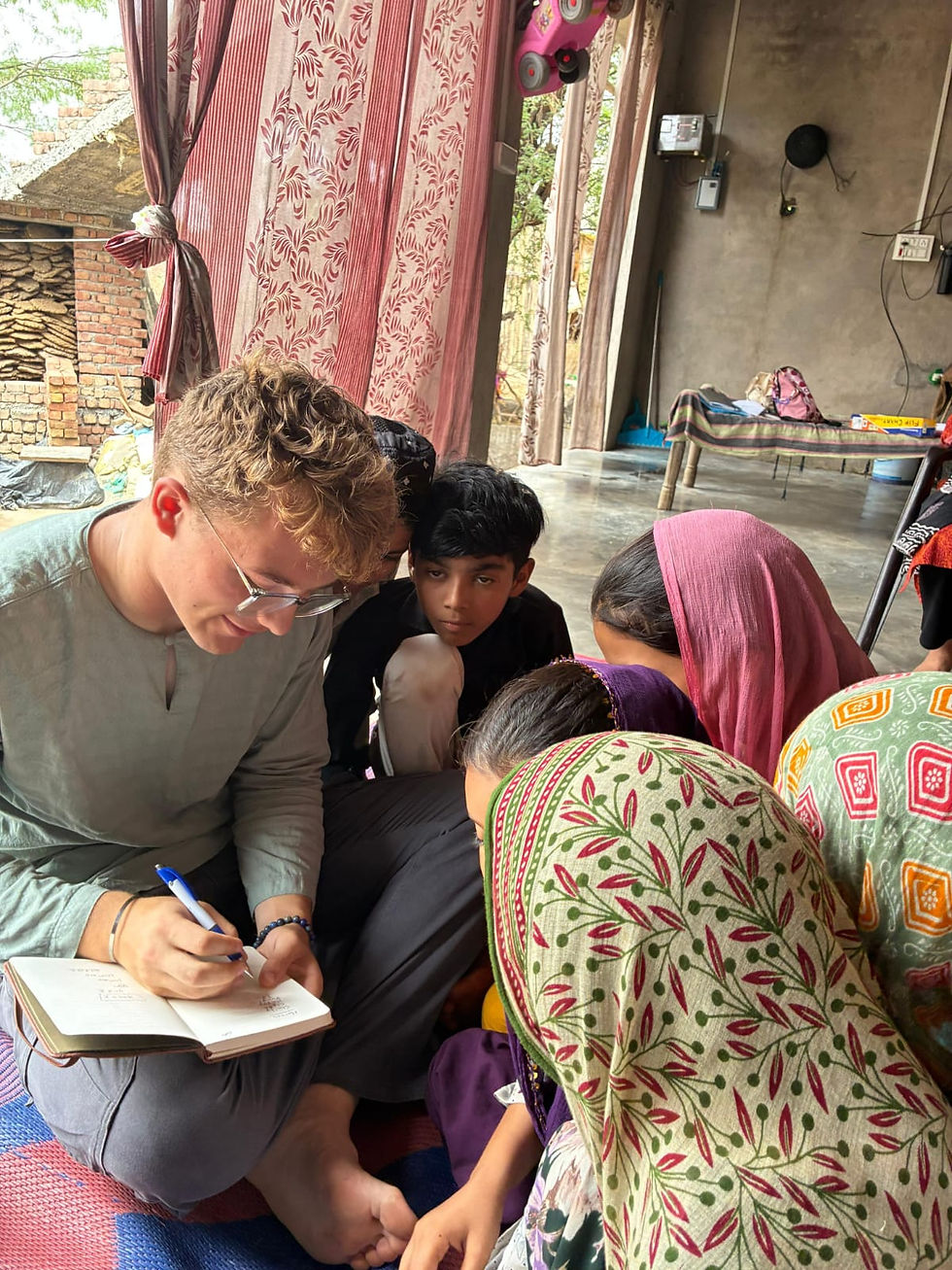 The kids and I after the completion of our first session in Badarpur