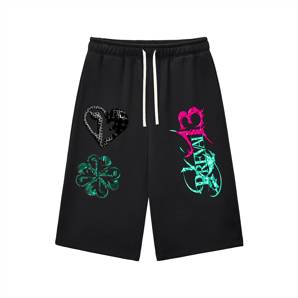 Thumbnail: Relaxed Drawstring Three-quarter Sweatpants