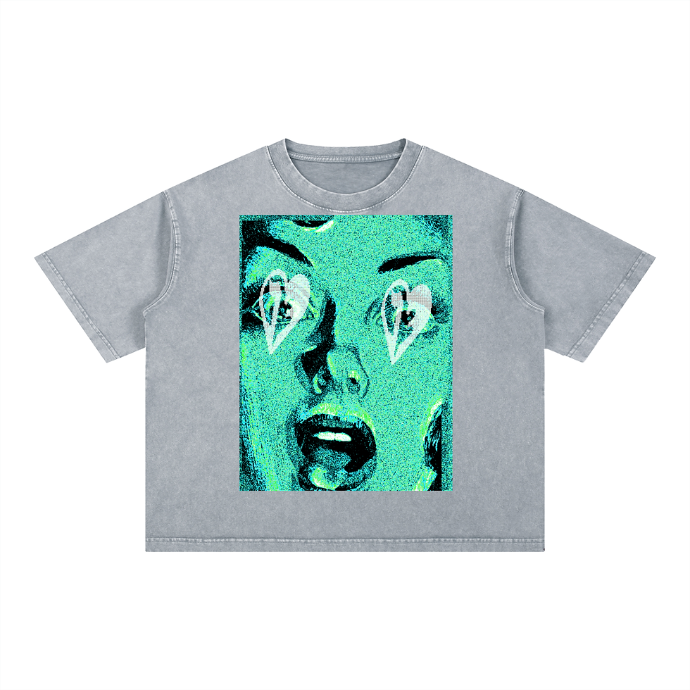 Thumbnail: Mineral Wash Boxy Cotton T-Shirt