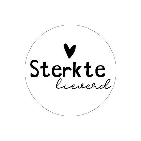 Sterkte lieverd, sticker