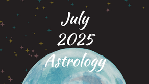 July 2025 Astrology report from Read by Renee covering Venus in Gemini, Neptune Retrograde, Uranus in Gemini, Full Moon in Capricorn, Saturn Retrograde