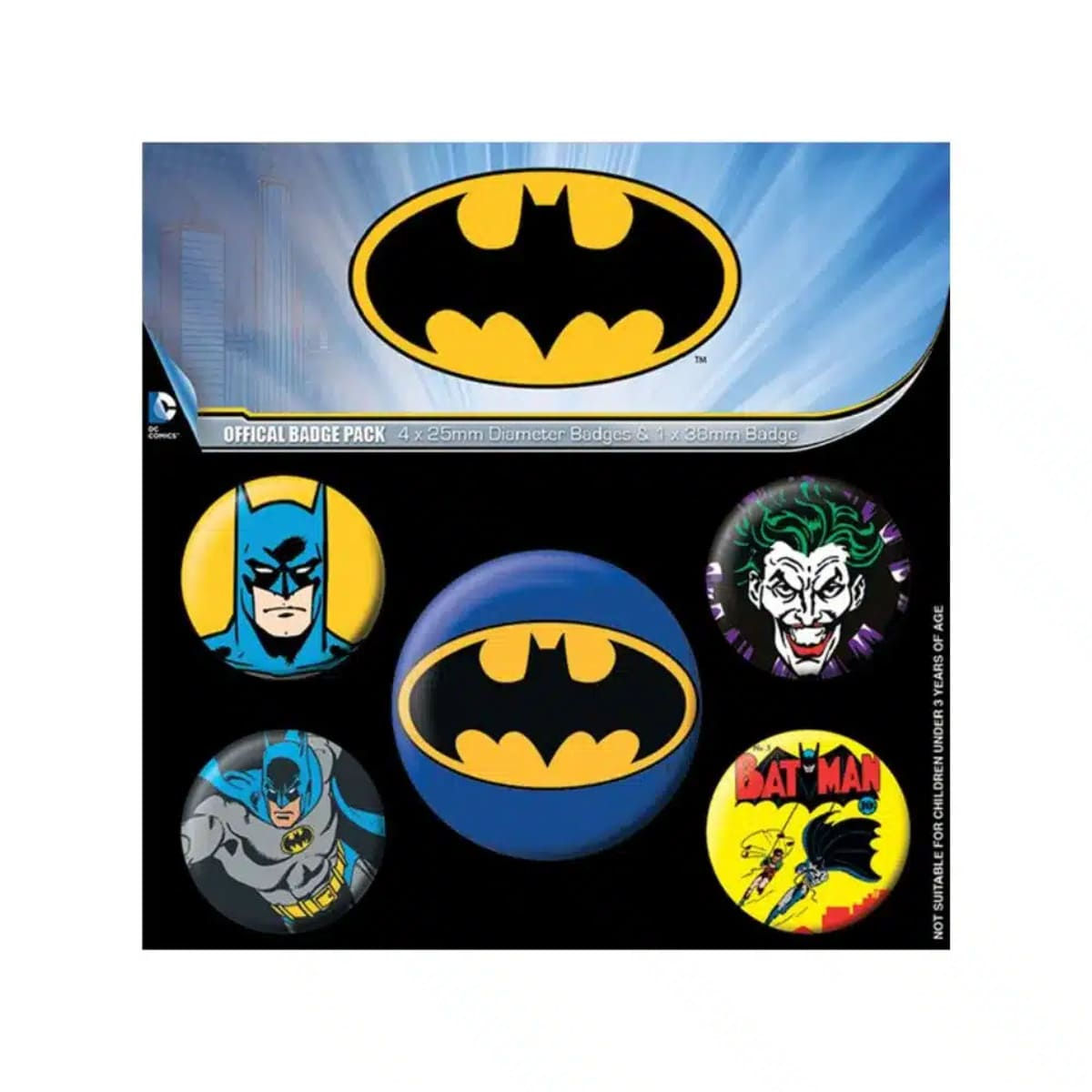 Batman Badges Set of 5