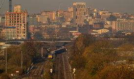Having crossed North Somerset Junction, Cappagh 60028 enters Bristol East Depot Down Goods Loop with 6Z52 Tytherington to Quainton Railhead.