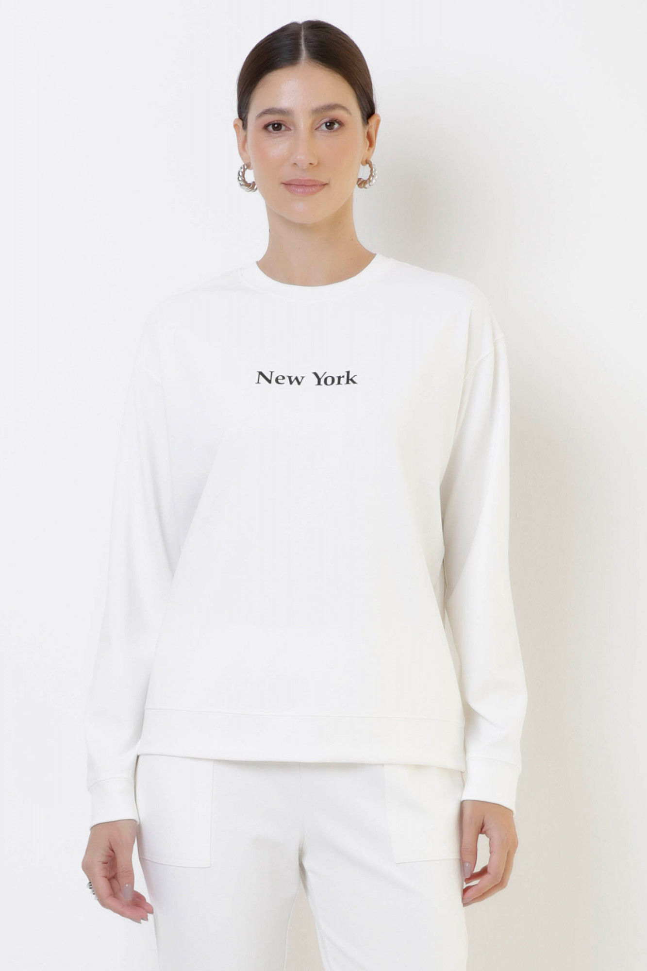 BLUSA PONTO ROMA OFF WHITE
