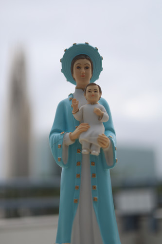Our Lady of La Vang Statue Replica – 40cm & 50cm in White or Blue