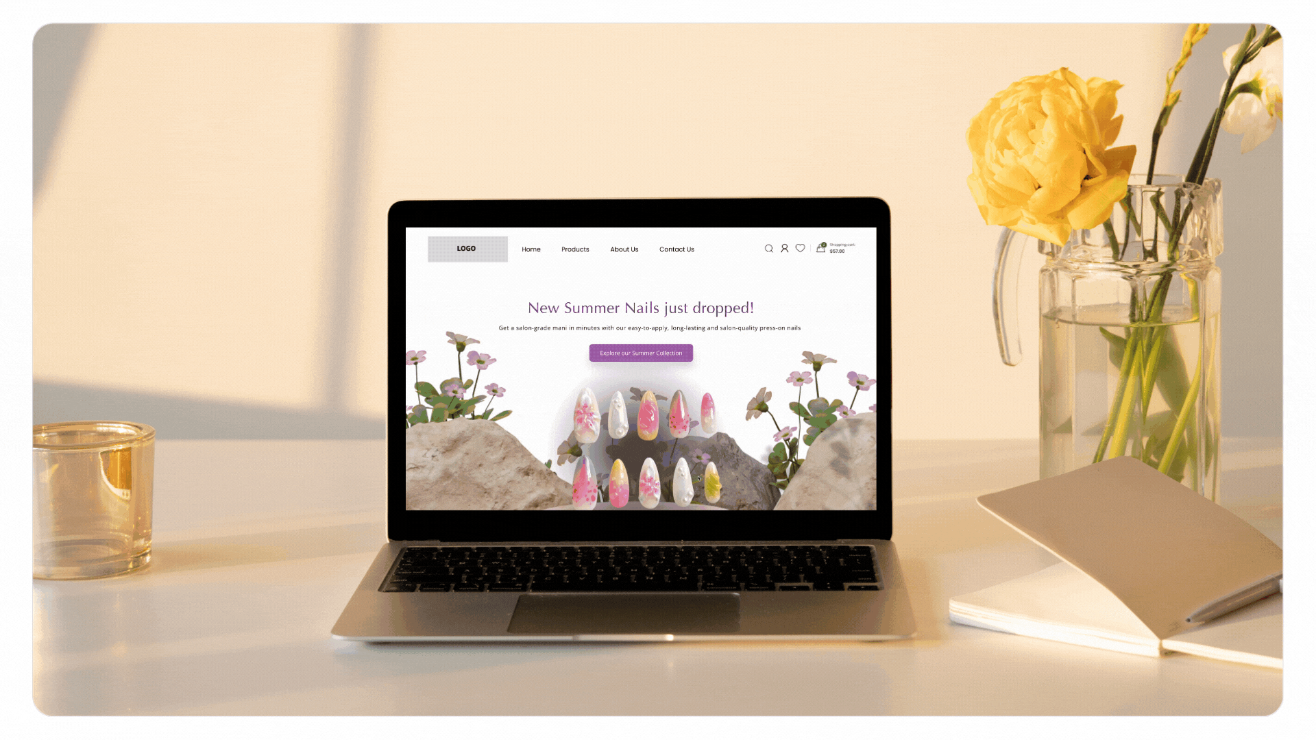 Landing Page Nail Brand.gif