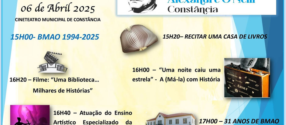 Agenda | 31º Aniversário da Biblioteca Municipal Alexandre O'Neill